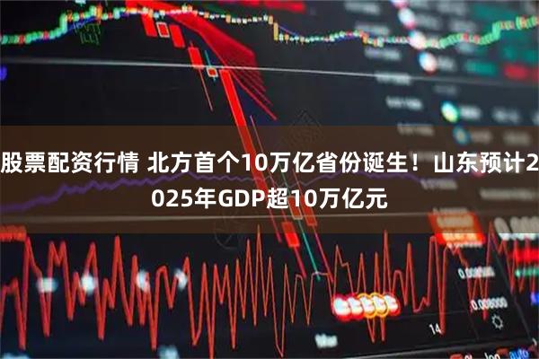 股票配资行情 北方首个10万亿省份诞生！山东预计2025年GDP超10万亿元